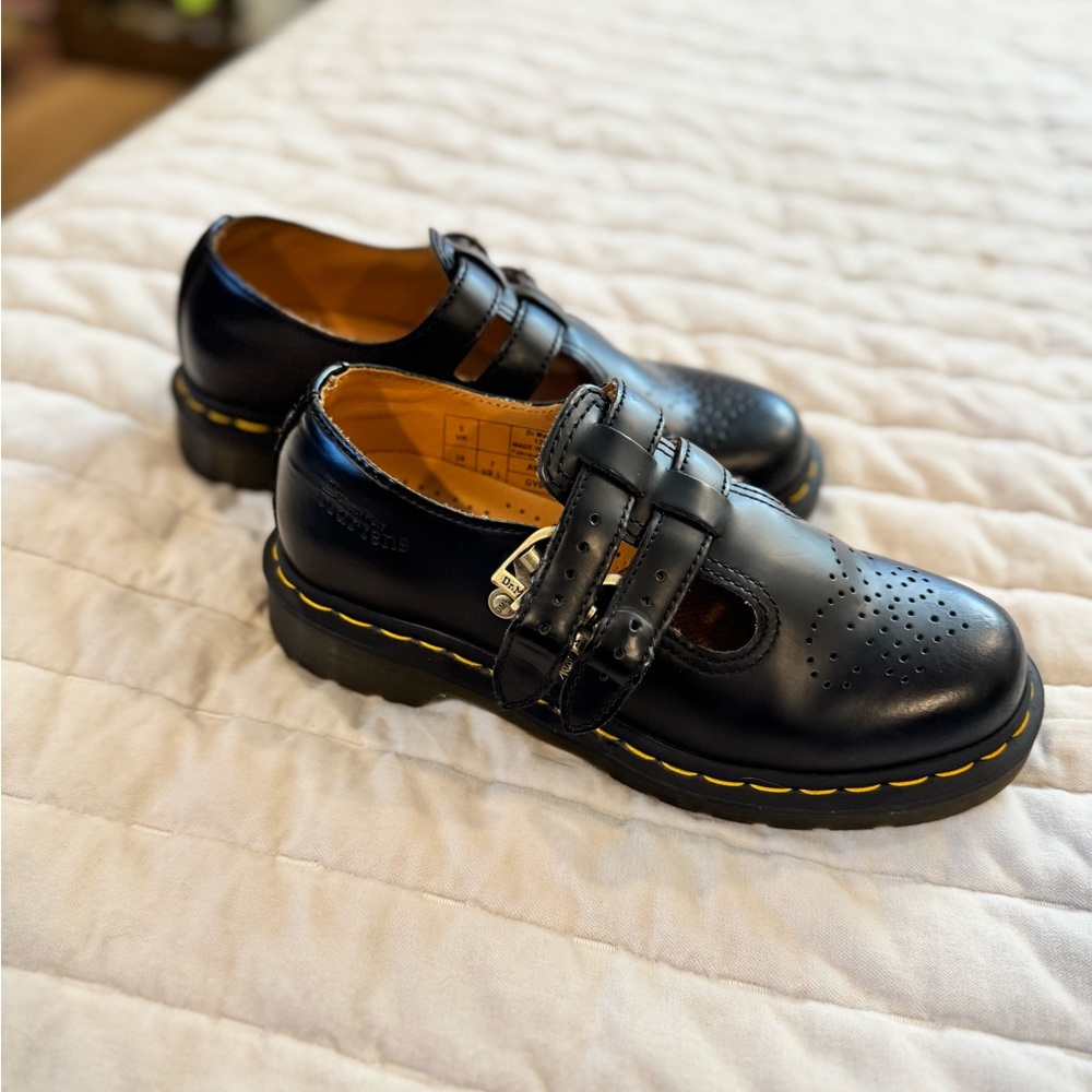 Dr. Martens 8065 Mary Jane Buckle Leather Shoes